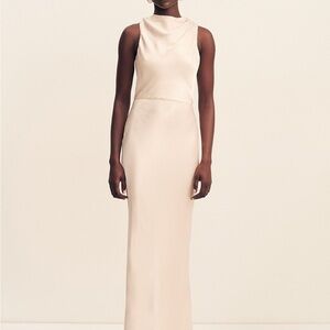 Shona Joy La Lune High Neck Maxi Dress - Cream